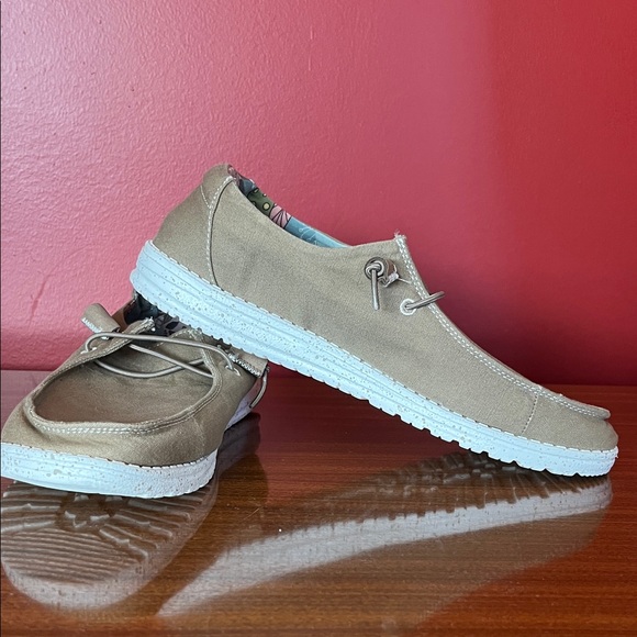 Hey Dude Shoes - Like new Hey Dude Tan Loafers